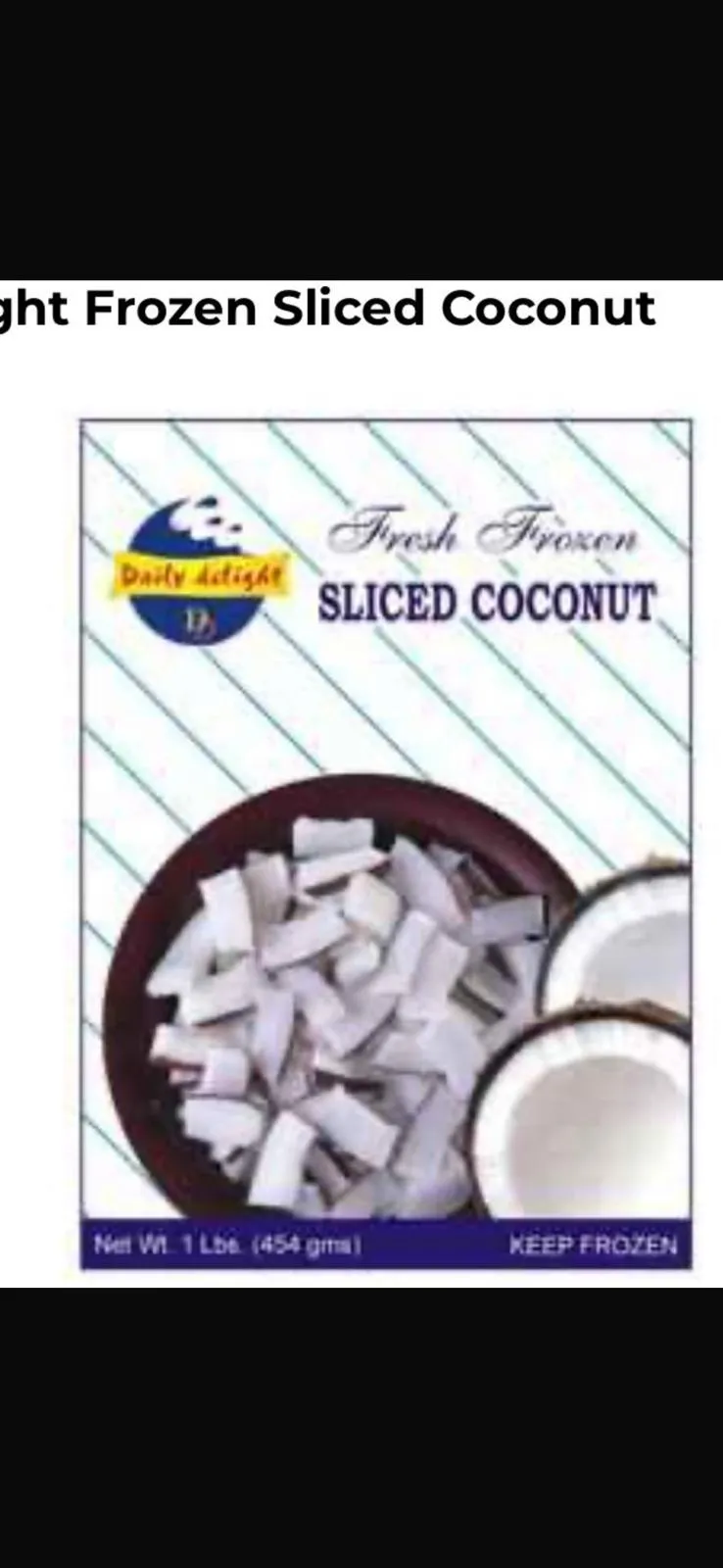 Daily Delight Frozen Grated Coconut