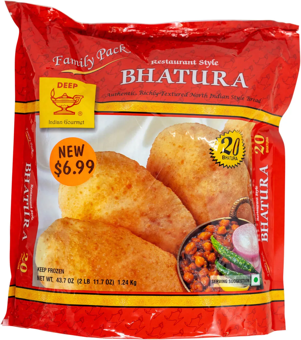 Deep Bhatura 20 Pcs