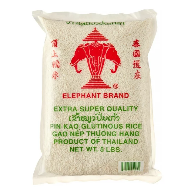 Three Elephant Brand Sweet Sticky Rice 5lb